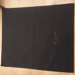 Rag & Bone black cotton canvas dustbag
